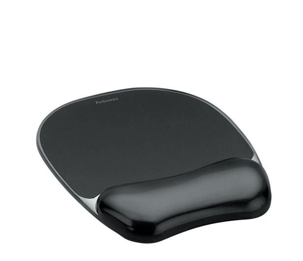 Fellowes Podkładka pod mysz i nadgarstek żelowa CRYSTAL czarna - 1337122 - zdjęcie